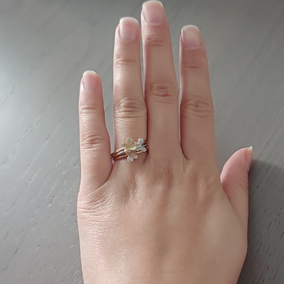 Gold 14k Butterfly Diamond Ring - Picture 7 of 8